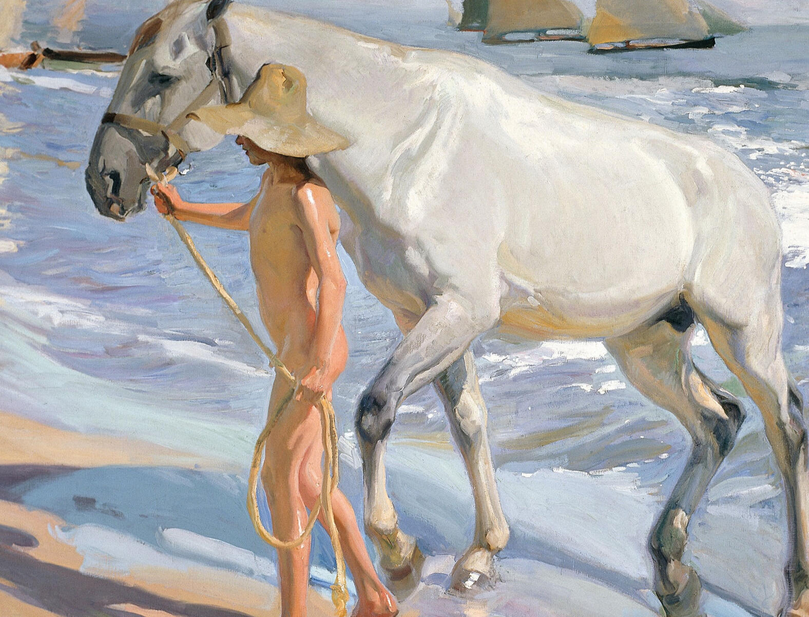 Joaquín Sorolla y Bastida - The Horse’s Bath